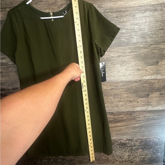 Lulu's Olive Green Short Sleeve Dress - Picture 2 of 9